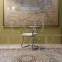 Vintage cantilever chair in chromed metal