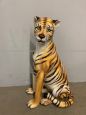 Large vintage 70s ceramic tiger