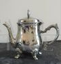 Dutch Louis XV style tea set in silver plated metal