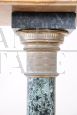 Napoleon III column in yellow and green marble, late 19th century