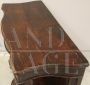Charles X console in inlaid walnut, Italy 19th century