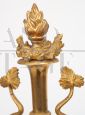 Pair of antique Flambeaux candelabra from the early 19th century