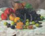 Raffaele Pucci - Still life painting with fruit, oil on canvas