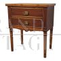 Bedside table with two drawers in English Liberty style
