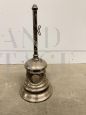 Vintage silver metal money box bell, 20th century