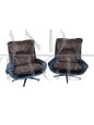 Pair of swivel armchairs by André Vandenbeuck for Strassle, 1960s