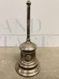 Vintage silver metal money box bell, 20th century                            