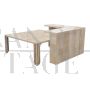 Parchment coffee table with shelf