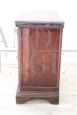 Antique solid walnut bedside table from the 18th century