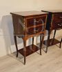 Pair of antique style French bedside tables