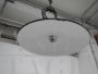 Vintage industrial plate-shaped pendant light from the 60s