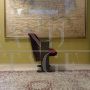 Vintage red velvet cinema chair