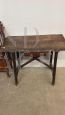 Rustic side or writing table in walnut and chestnut from the 18th century