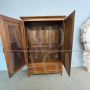 Antique walnut wardrobe or pantry cabinet from the late 18th century