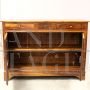 Antique Louis Philippe sideboard with two doors in walnut, 19th century