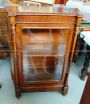 Antique walnut display cabinet from the end of the 19th century