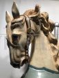 Antique wooden carousel horse
