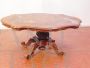 French Baroque style table in briar walnut
