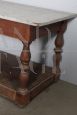 Large antique tailor's table from the early 1900s with lacquered top