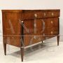 Antique Directoire chest of drawers in walnut, Italy 18th century