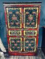 Antique Tibetan Torkham altar cabinet from the 19th century