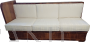 Post-Art Deco wooden sofa bed with storage, 1940s