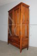 Antique walnut wardrobe or pantry cabinet from the late 18th century