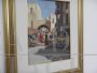 Pupini - painting with Italian market scenes