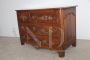 Antique Louis XVI chest of drawers from the 18th century with bronze handles