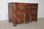 Antique Louis XVI chest of drawers from the 18th century with bronze handles