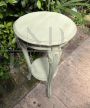Shabby chic pedestal side table