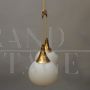 Stilnovo chandelier from the 1950s with two spheres
