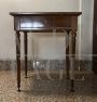 Wooden side table with glass top, early 1900s