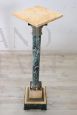 Napoleon III column in yellow and green marble, late 19th century