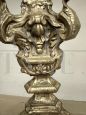 Splendid 18th century silver plated candlestick