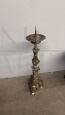 Splendid 18th century silver plated candlestick