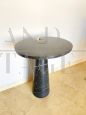 Coffee table in black Marquina marble in Angelo Mangiarotti style