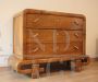 Art deco dresser in walnut
