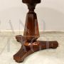 Antique Charles X side table in inlaid walnut, Italy 19th century