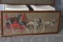 Pair of English watercolor prints with carriages, 19th century, signed