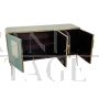 Vintage style multicolored glass sideboard
