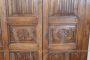 Antique Lombard wardrobe from the early 19th century in solid poplar