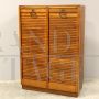 Office bookcase for archives with double roller shutter door in oak