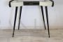 Vintage console or small desk with glass top, Italy 1950s