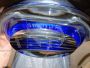 La Murrina centerpiece bowl in clear and blue Murano glass                            