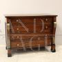 Antique Empire chest of drawers with drop-down top, Italy 1800s
                            