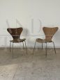Pair of chairs series 7 model 3107 by Arne Jacobsen for Fritz Hansen