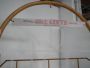 Vintage bamboo pastry display cabinet with Ore Liete advertising, Italy 1970s