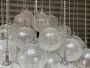 Mazzega chandelier with bubbles in Murano glass