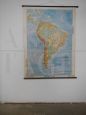 Vintage map of South America IGDA Officine Grafica Novara, 1975
